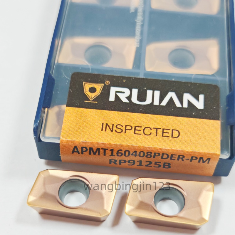 锐安1604铣刀片APMT160408PDER-PR/APMT160408-PM RP9125B不锈钢