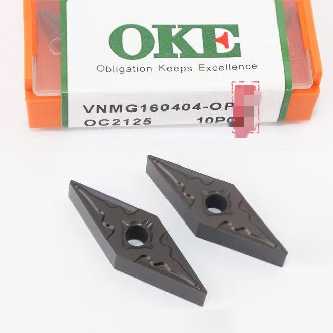 35度菱形数控刀片外圆精车VNMG160404 160408-OPM OC2125尖刀钢件