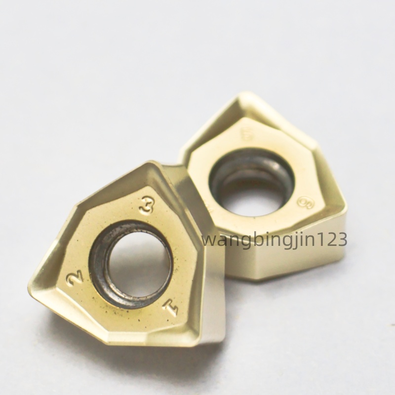 双面六角快进给数控铣刀片WNMU040304/040308/060408平面钛合金