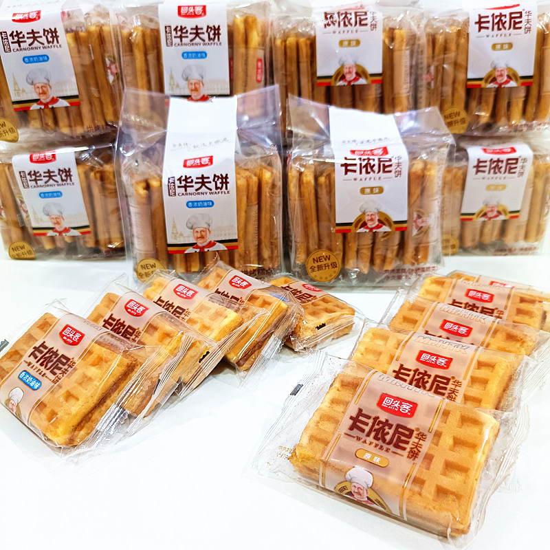 回头客华夫饼香软面包120g袋装