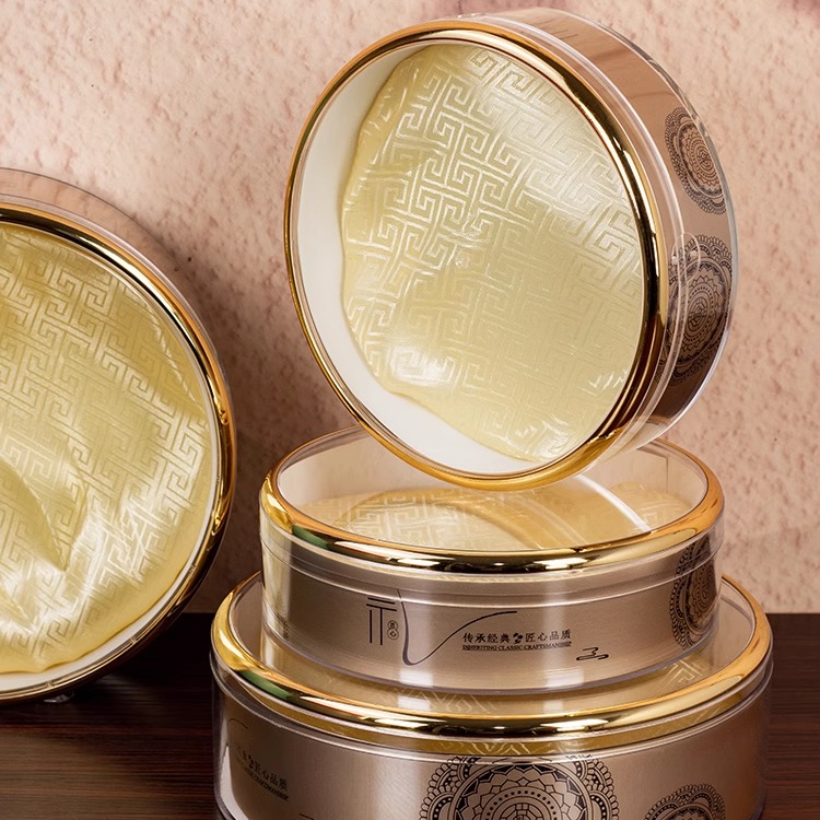 镀金圆形包装盒高档透明燕窝虫草海参石斛元贝通用加厚礼品盒空盒