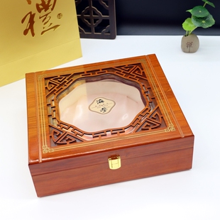 海参包装盒大连刺参干货礼盒空盒子高档黄色烤漆半斤一斤礼品盒子