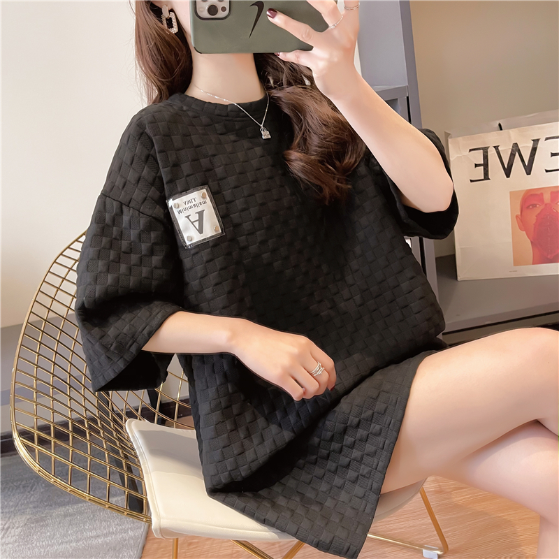 Real shooting summer new loose Korean versatile round neck short sleeve t-shirt female student