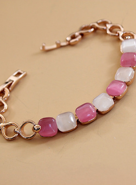 威妮华比拉玫瑰金手链