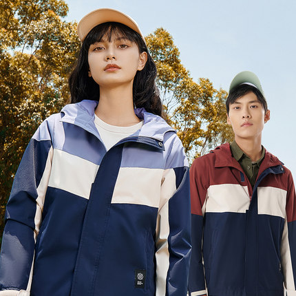 TECTOP探拓秋冬季时尚户外运动风衣外套男女士款防风加绒保暖休闲