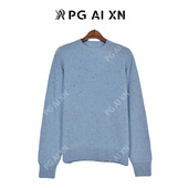 PGXN2342 100%纯毛一线七针点子纱半高领 一一专享