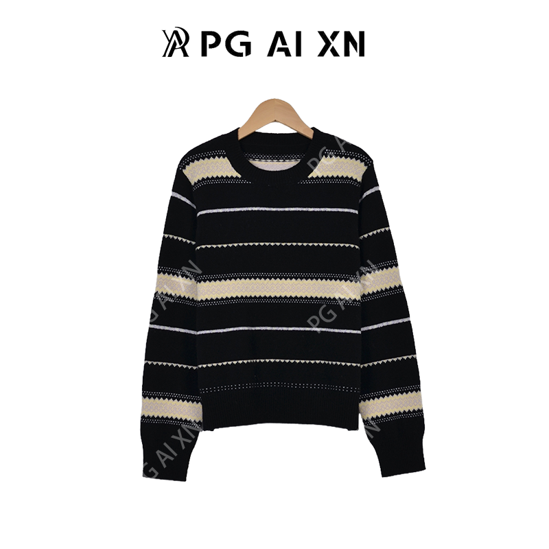 【一一专享】PG Ai XN/品归25秋冬冰岛花100%绵羊毛毛衫PGXN 2905