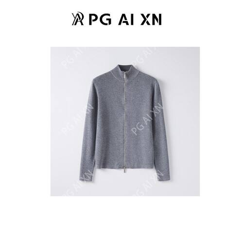 【大潘专属PGAiXN品归秋冬新品极简造型感双拉链显瘦开衫PGXN1352