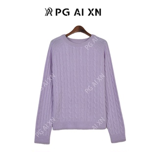 【甜甜粉丝专享】PG Ai XN/品归100%绵羊毛一线绞花圆领PGXN 2933
