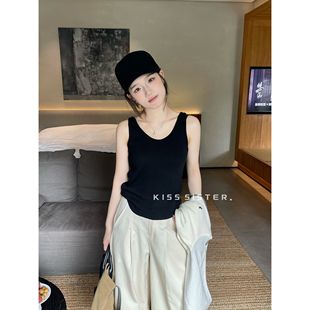 KISS M6007 SISTER 系极简百搭多色基础背心松弛感显瘦背心打底衫