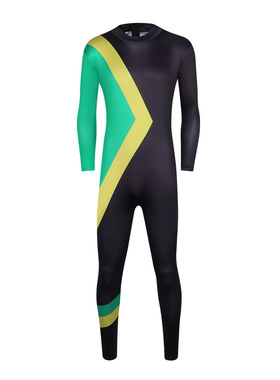 Cool Runnings 冰上轻驰cos服牙买加雪橇队滑冰紧身连体衣cosplay