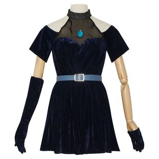 万圣节异形舞台cos服美智铁线莲连衣裙cosplay舞台表演服装女装动