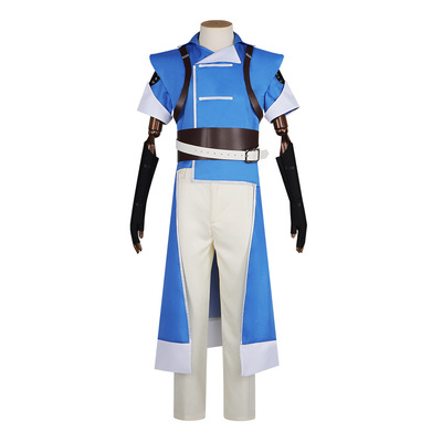 万圣节COS服动漫恶魔城夜曲里希特贝尔蒙特蓝色服装cosplay表演服