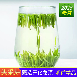 2026新茶明前精品开化龙顶明前茶高山茶鲜爽回甘雀舌250g绿茶礼盒