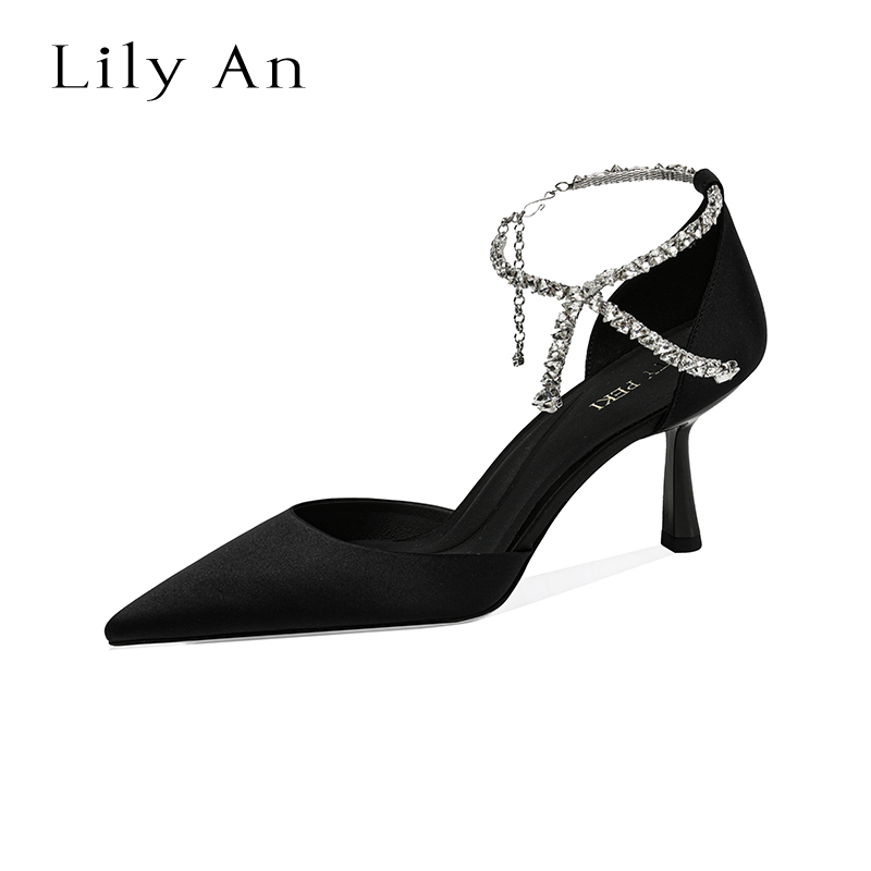 LilyAn纯手工轻奢高跟凉鞋