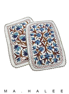 RIMA进口手工绣花山羊毛传统花纹榻榻米地毯地垫坐垫壁挂民宿包邮