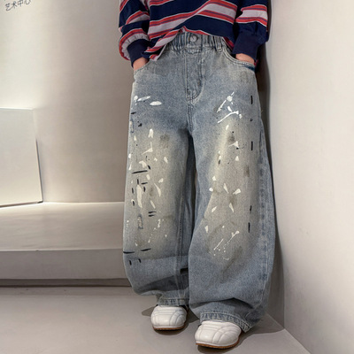 男童牛仔裤春26款大儿童宽松休闲