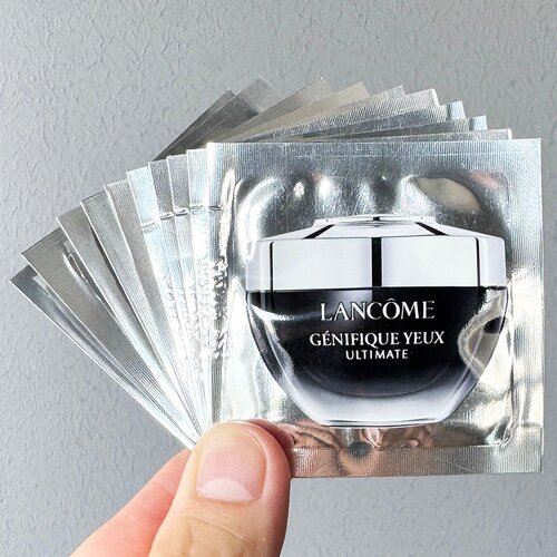 10片装！新版兰蔻肌底焕活修护眼霜1ml试用中小样小黑瓶超修眼霜
