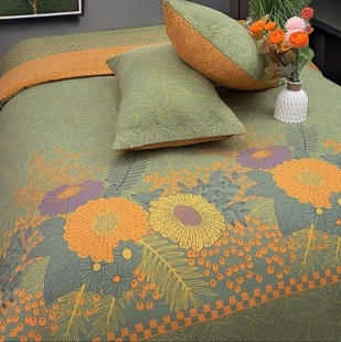 轻奢云纱棉四件套柔软亲肤棉纱织床单被套精品全套宿舍床品清仓