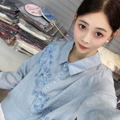10月已算高品质秋季新款亚麻长袖百搭外套女(Q951-Q100）