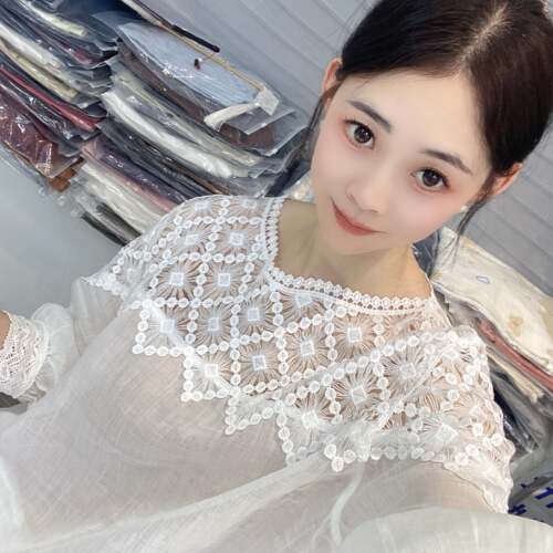 兜兜[苎麻上衣合集]高夏季新款苎麻短袖百搭衬衫女(C501-C550）