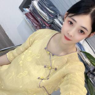 [苎麻上衣合集]高品质夏季新款苎麻短袖百搭衬衫女(S151-S200）