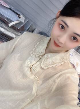 兜兜[苎麻上衣合集]高夏季新款苎麻短袖百搭衬衫女(C851-C900）