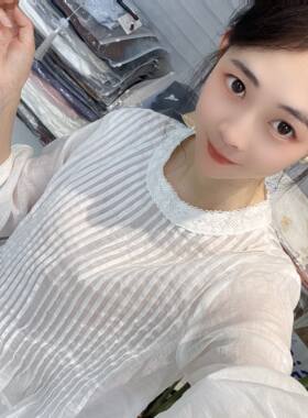 兜兜[苎麻上衣合集]高夏季新款苎麻短袖百搭衬衫女(C001-C050）