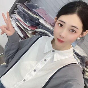 [衬衫合集]春季新款外穿宽松百搭纯棉长袖衬衫女（A551--A600）