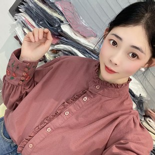 宽松秋冬新款 合集 打底纯棉长袖 女 K950 K901 衬衫