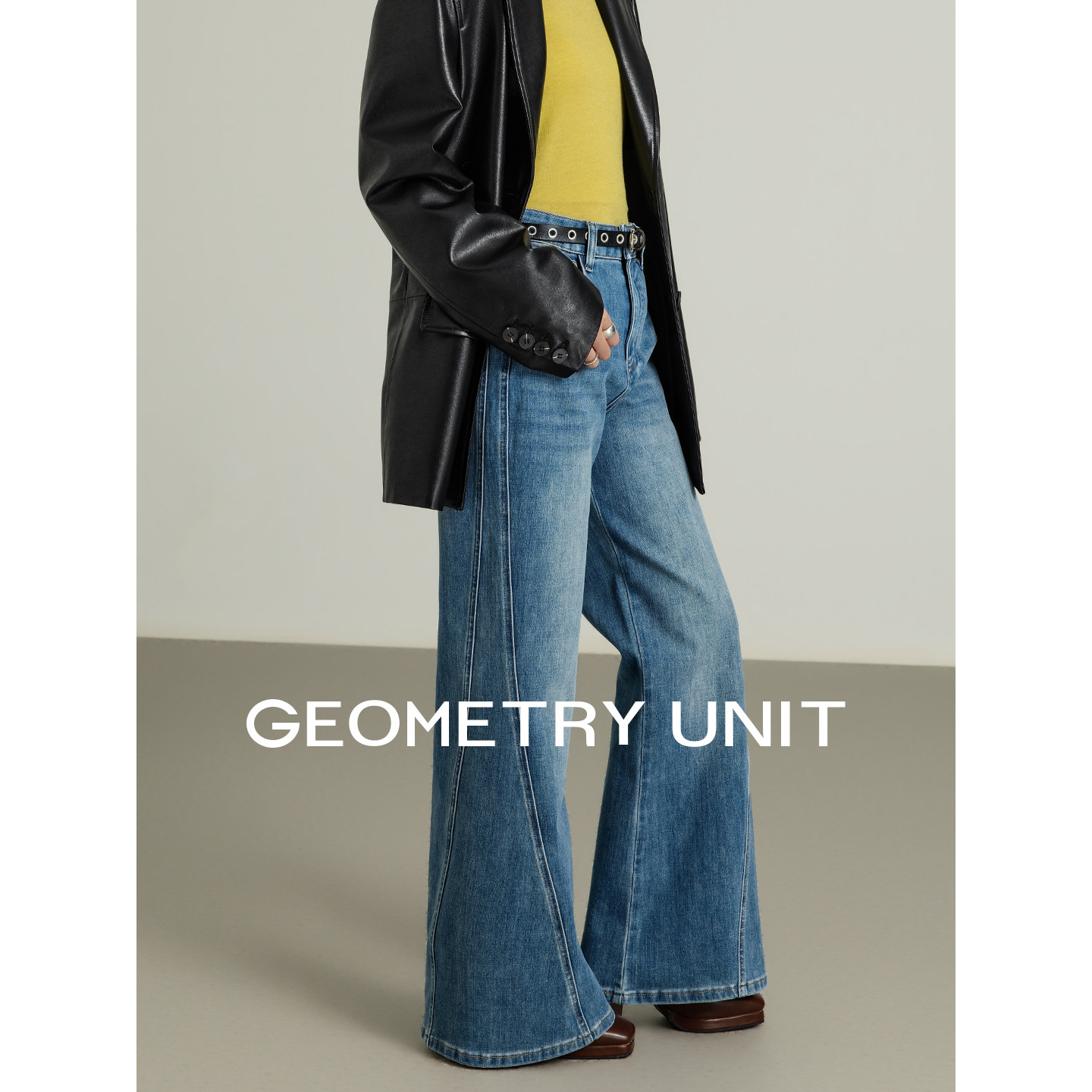几何单元2026春季新款女装复古流行时髦休闲喇叭裤高腰牛仔长裤子,女装/女士精品,牛仔裤,淘宝优惠券,粉丝福利购,淘宝优惠卷