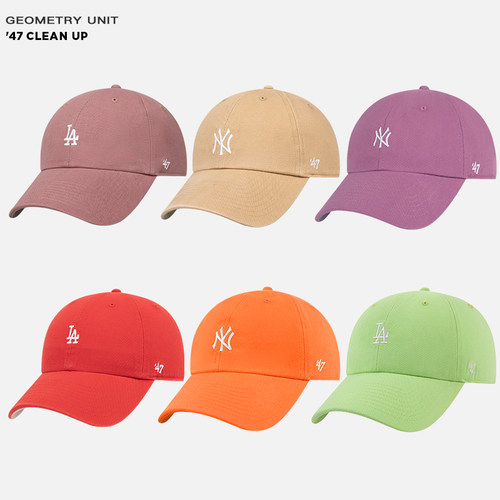 47brand藕粉美式复古ny棒球帽