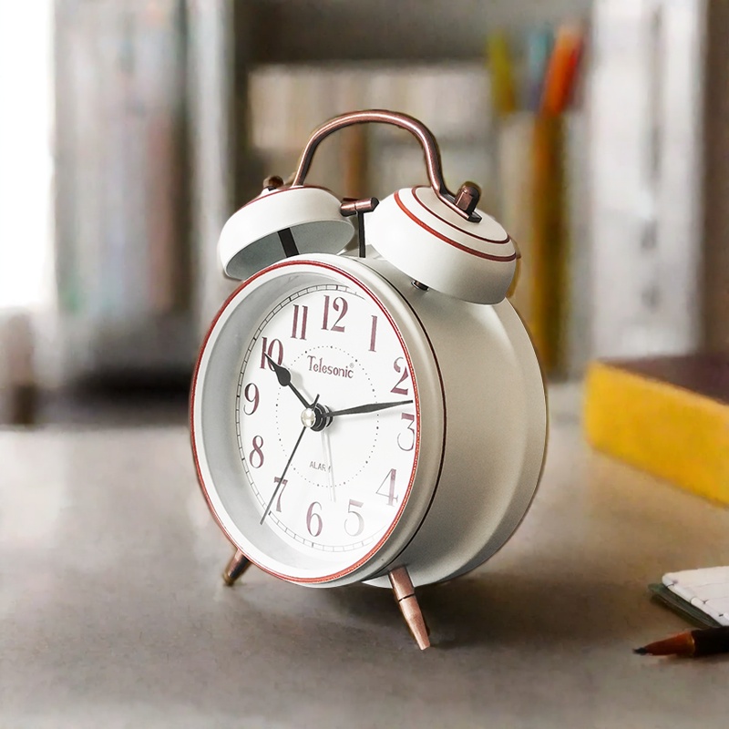 复古怀旧打铃闹钟天王星静音