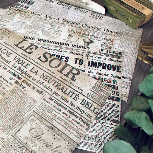 junk工业旧报纸holtz手帐装饰