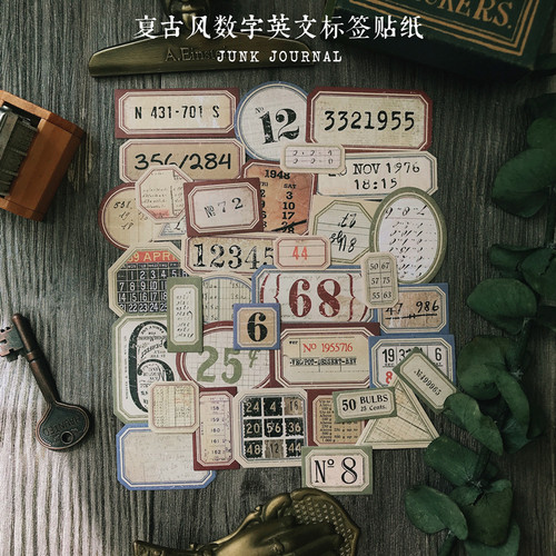 timholtz英文数字手帐贴纸