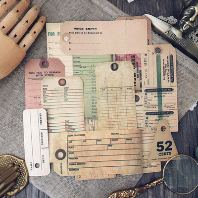 复古棕熊家贴纸百搭TAG文字控