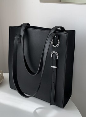 大容量包包女2026新款时尚大学生上课单肩包百搭高级感通勤托特包