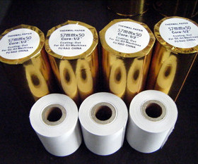 促销55mm打印机标配收银纸AB58D AB58GK打印纸GP58M XP58II T58GP，BTPN58 SPRT-5810热敏打印纸