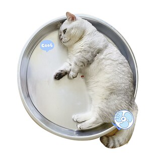 猫咪夏季铝盆猫窝四季通用网红铝制小猫凉锅散热睡觉夏天降温神器