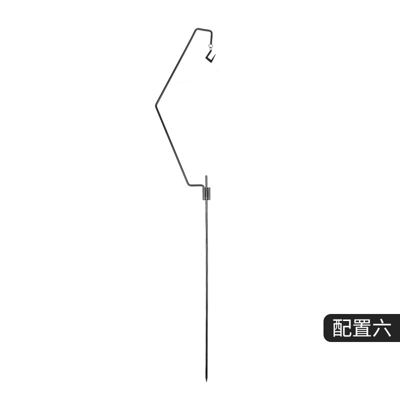 户外三角篝火炉烧烤吊架不锈钢露营篝火吊台野炊柴火炉便捷炭火炉