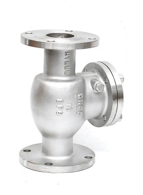 304不锈钢化工部旋启式法兰止回阀H44W-16P/R316L单向阀逆止阀100