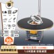 高端岩板新款 柴火灶家用烧木柴火鸡专用铁锅炖灶台桌户外移动地锅