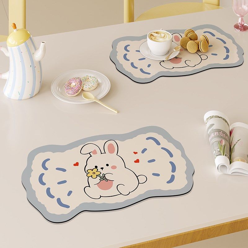 卡通萝卜不规则餐垫吸水防油免洗午餐垫布隔热沥水垫硅藻泥餐桌垫,居家布艺,餐垫,淘宝优惠券,粉丝福利购,淘宝优惠卷
