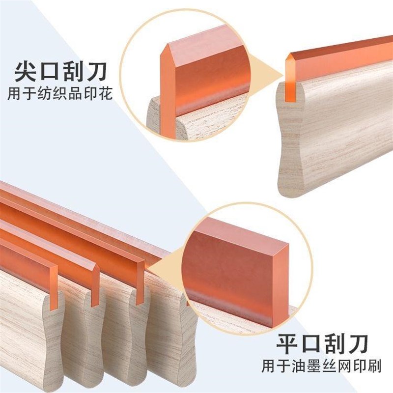 丝网印刷油墨刮板网版刮刀木板刮刀橡胶刮条木柄刮刀刮胶丝印刮刀图片