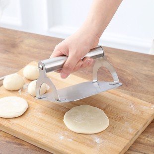 不锈钢压饼神器家用烙手抓饼汉堡煎肉排铁板烧烤工具压面皮机