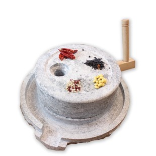 家用小石磨手推磨子石磨麻石青石手推肠粉机豆浆机小石磨