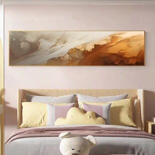 抽象卧室床头装 饰画诧寂风艺术主卧背景墙壁画酒店房间宾馆挂画