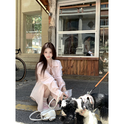 轻薄天丝宽松遮阳衬衫