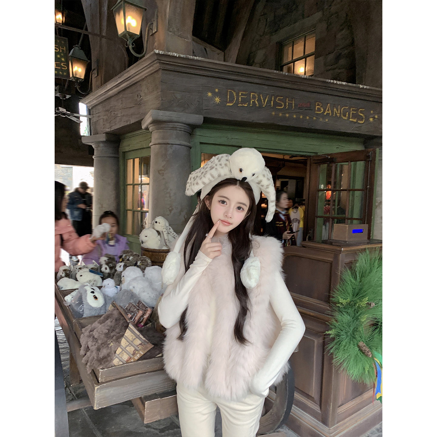 【若语11/24 20:00新品9.5折】粉糯小雪狐 100狐狸毛皮草马甲