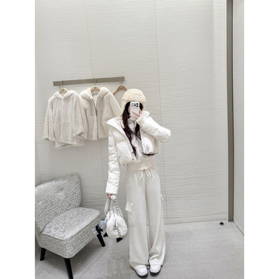 【若语12/22 20:00新品9.5折】雪季王楚然同款90白鸭绒背心羽绒服